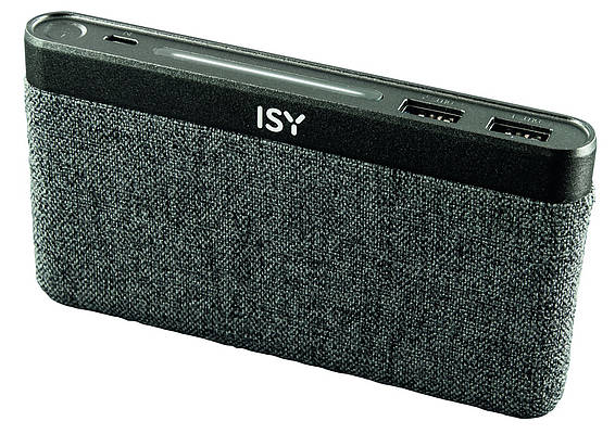 Rettet souverän aus mobilen Notlagen: Die ISY Powerbank IAP 5000 versorgt Smartphone & Co. ruckzuck mit neuer Energie
