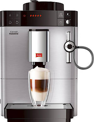 Die hochwertigen Edelstahlfronten der  Kaffeevollautomaten Melitta Caffeo Varianza und Passione bietet dank Anti-Finger-Print-Beschichtung einen wirksamen Schutz gegen störende Fingerabdrücke