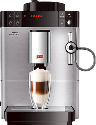 Die hochwertigen Edelstahlfronten der  Kaffeevollautomaten Melitta Caffeo Varianza und Passione bietet dank Anti-Finger-Print-Beschichtung einen wirksamen Schutz gegen störende Fingerabdrücke