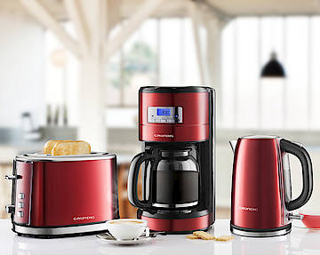 Grundig Red und White Sense: unterschiedlich in Farbe und Design aber beide Serien mit funktionellen Details