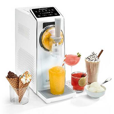 Von einem cremigen Vanilla-Swirl über einen fruchtigen Slushy bis zum Frosé - der Eismaschinen-Allrounder bringt das Eisdielen-Gefühl direkt in die Küche